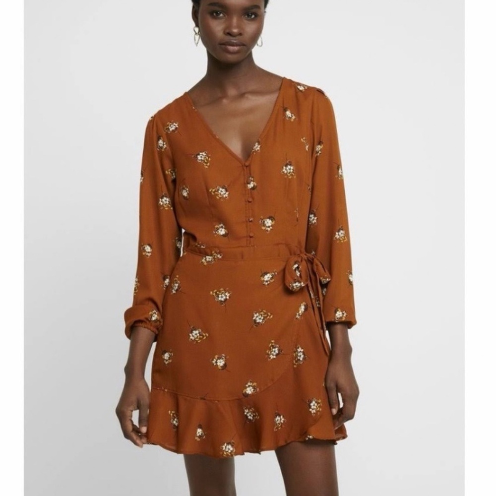 Abercrombie Floral Front Wrap Dress - XL